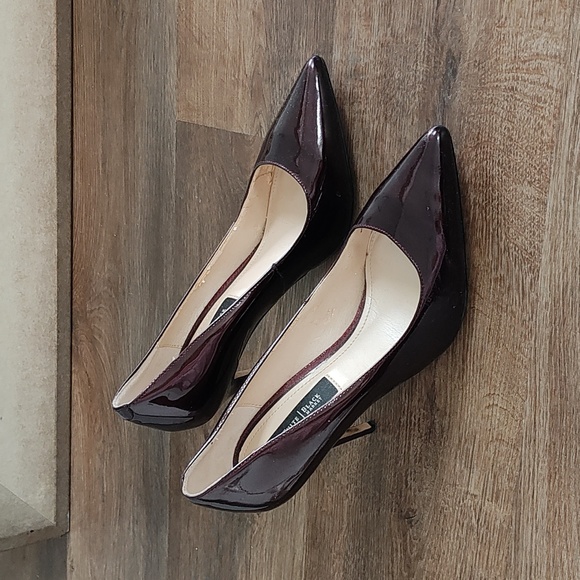 Maroon shiny heels - Picture 4 of 5